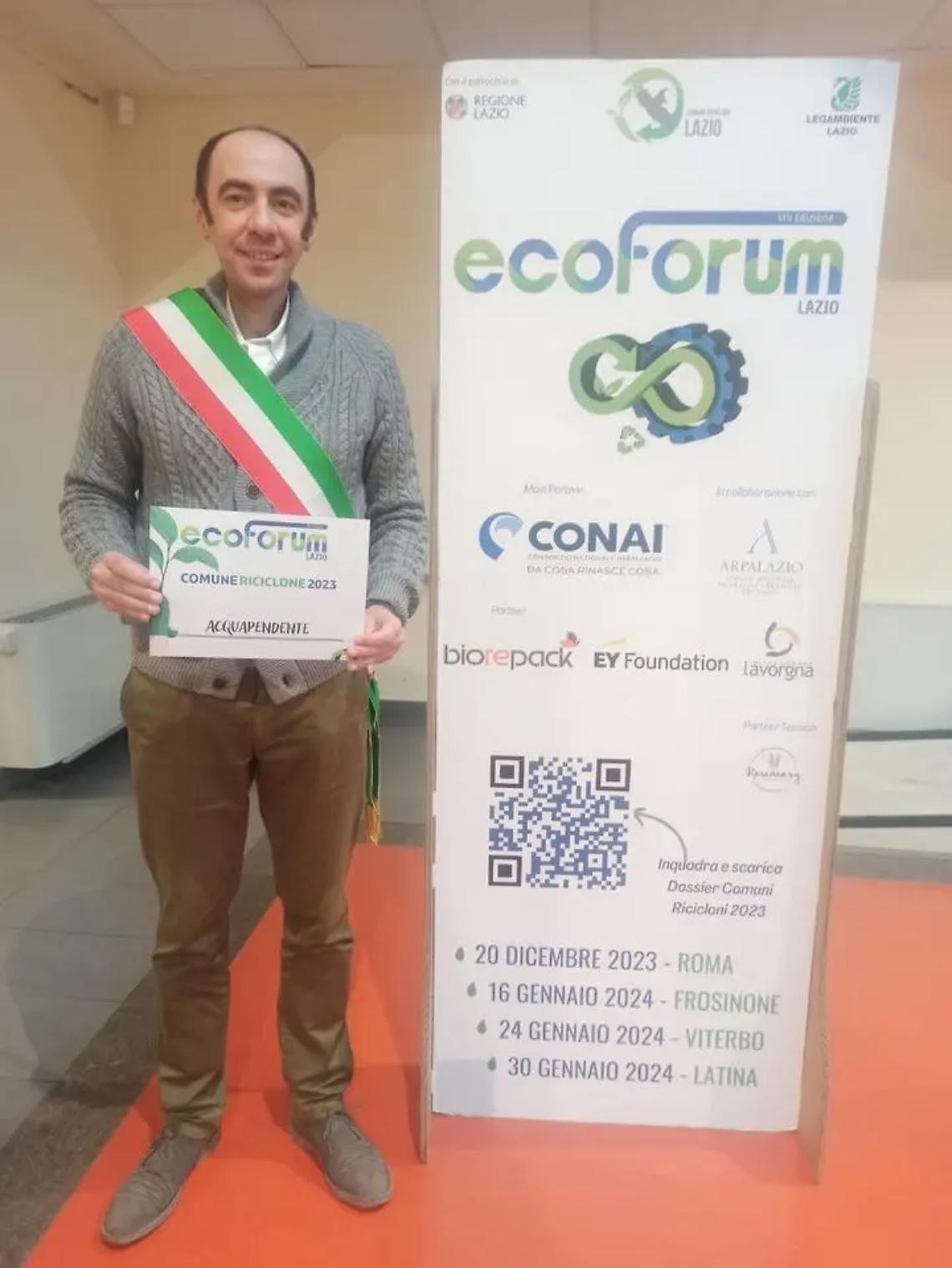 Raccolta differenziata: Acquapendente tra i primi 10 Comuni medi del Lazio