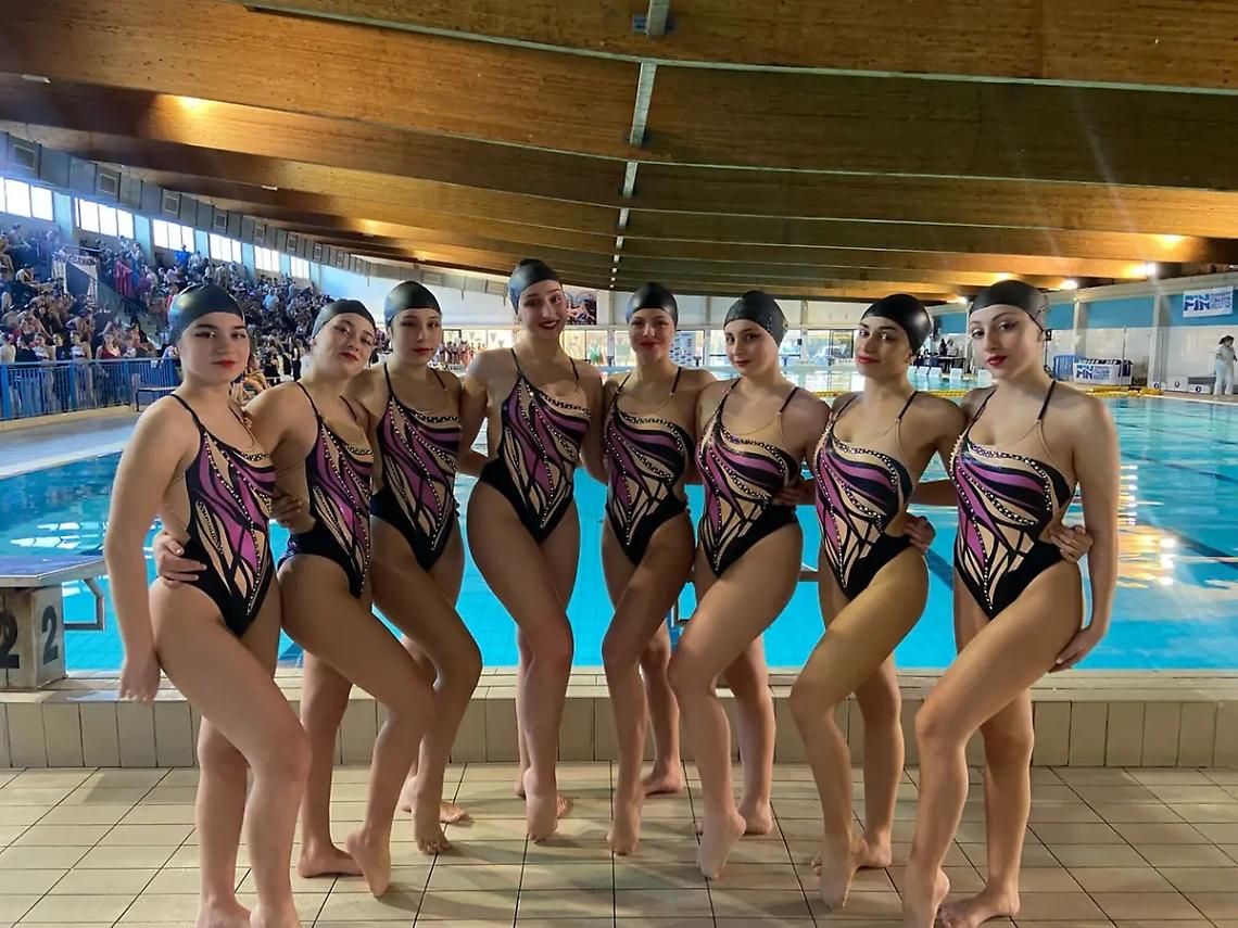 Le sincronette del Tyrsenia Sporting Club Cerveteri partono subito forte