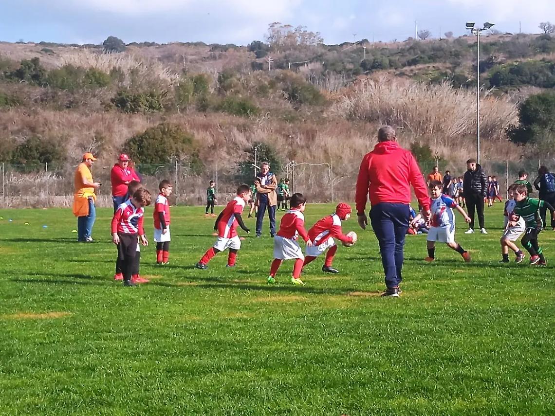 I piccoli biancorossi all&rsquo;inaugurazione del nuovo campo di Santa Marinella