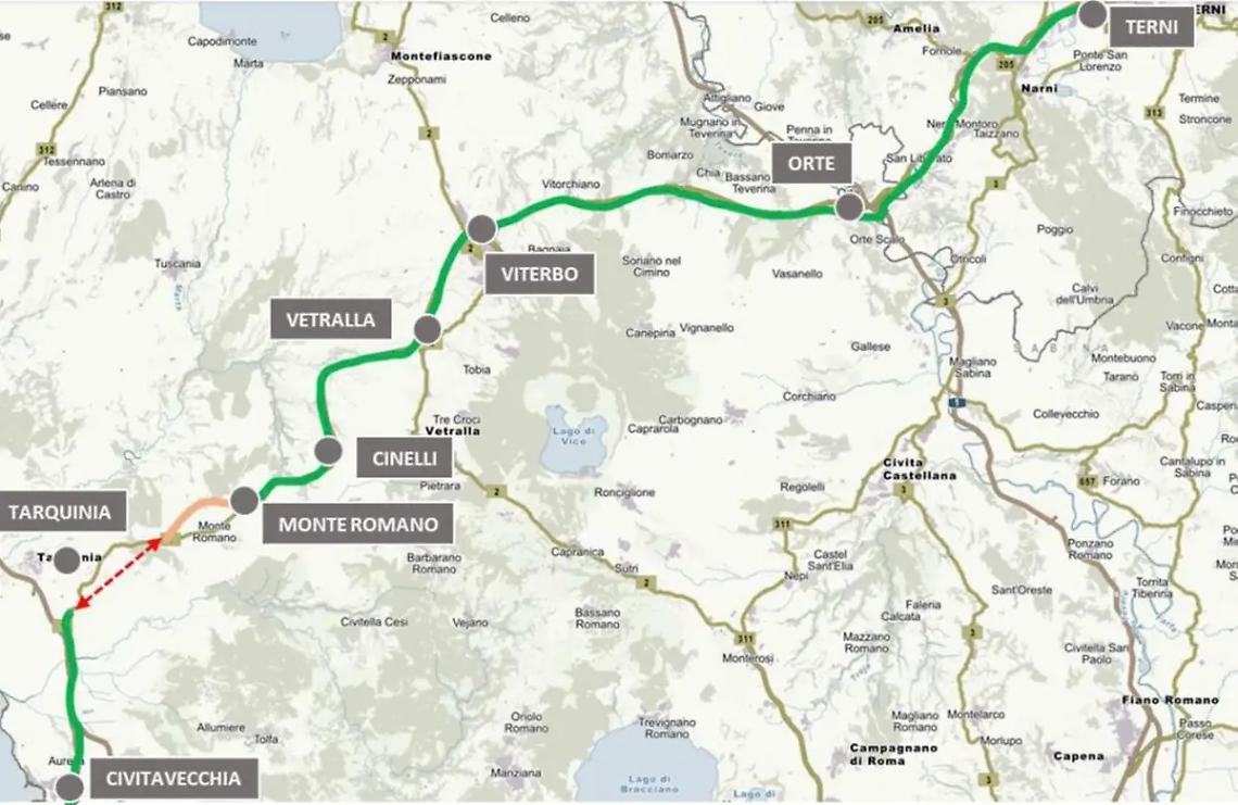 &laquo;Orte-Civitavecchia: il tracciato magenta il pi&ugrave; appropriato alla tutela del territorio&raquo;