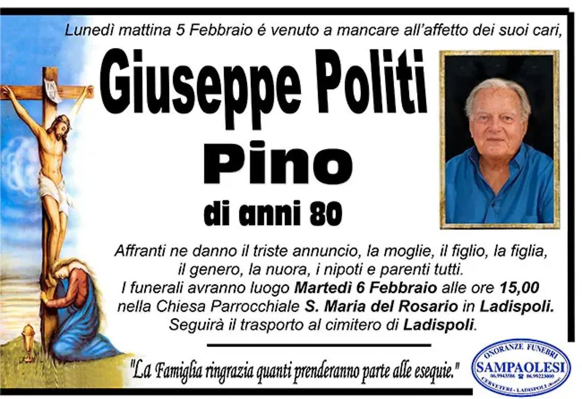 GIUSEPPE POLITI (PINO) di anni 80