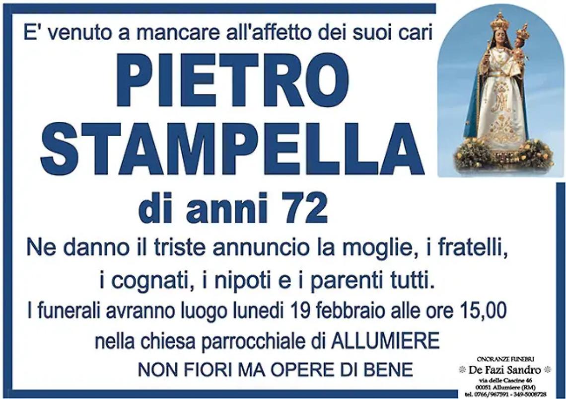 PIETRO STAMPELLA di anni 72