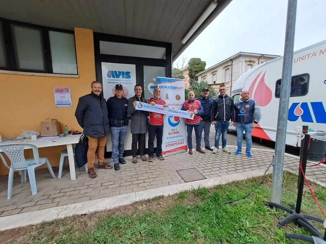 Venticinque donazioni di sangue grazie alla Polizia di Stato