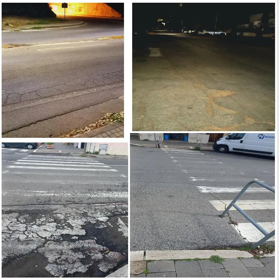 &laquo;Segnaletica orizzontale sbiadita o inesistente e scarsa illuminazione&raquo;