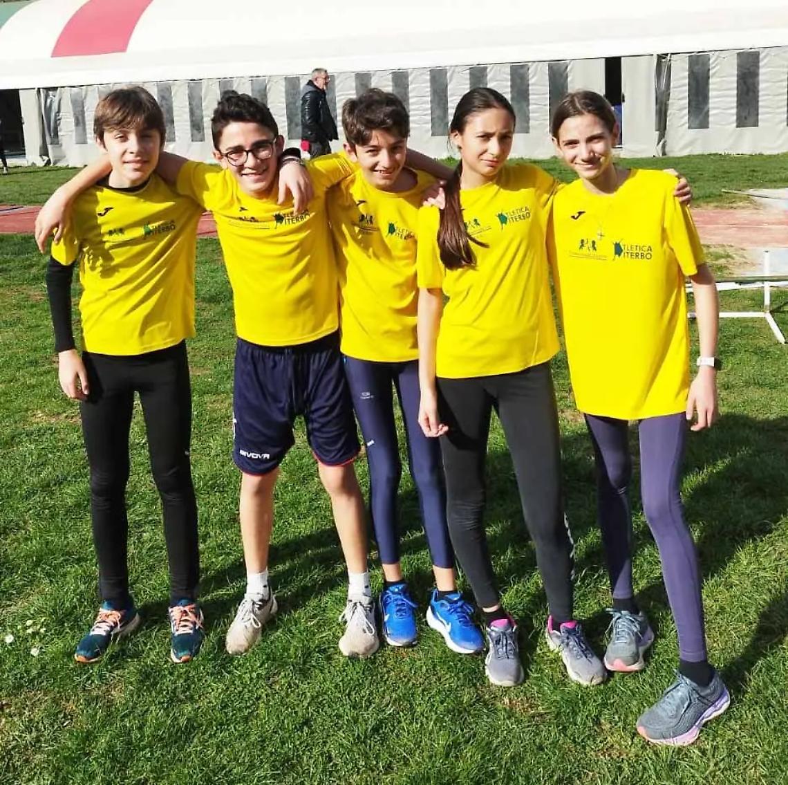 Atletica Viterbo a medaglia nel biathlon Under 13 e Under 14 con Bussolin, Fabbretti, Terzoli e Nicolardi