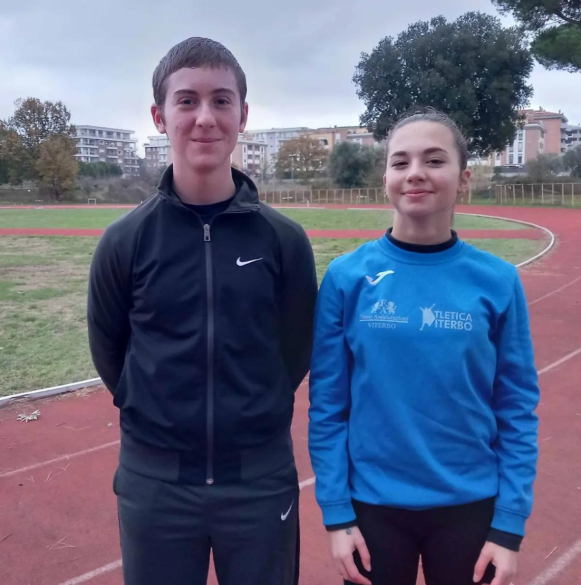 Matilde Casini e Riccardo Cianchelli della Finass Assicurazioni Atletica Viterbo nuovamente convocati nel Club Lazio