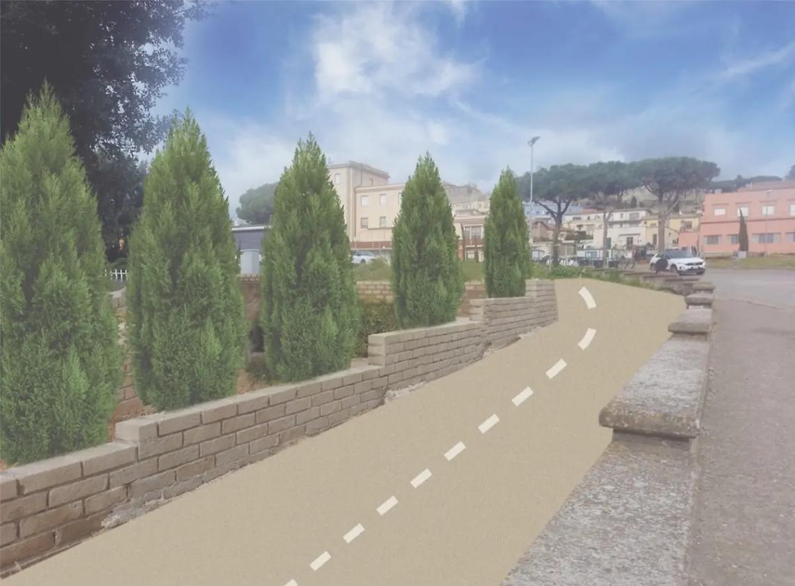 Tarquinia, al via i lavori per la pista ciclopedonale di via Vecchia della stazione
