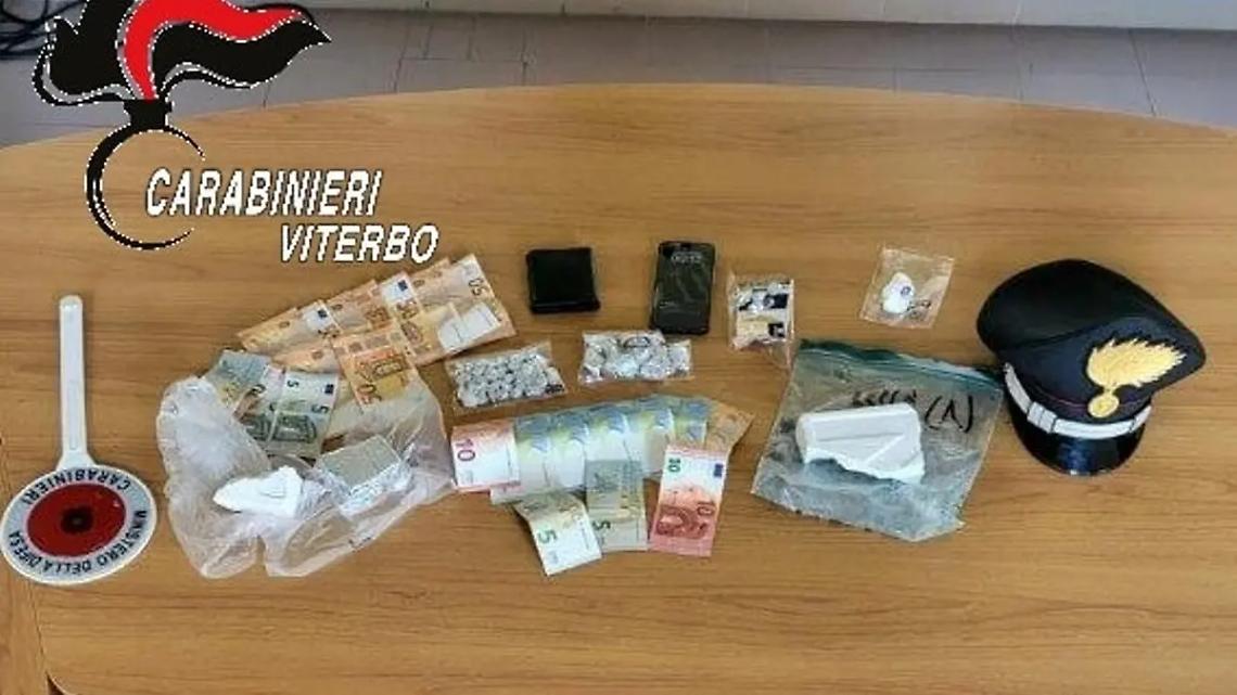 Oltre 7 etti di cocaina destinati allo spaccio nel week-end nella Tuscia