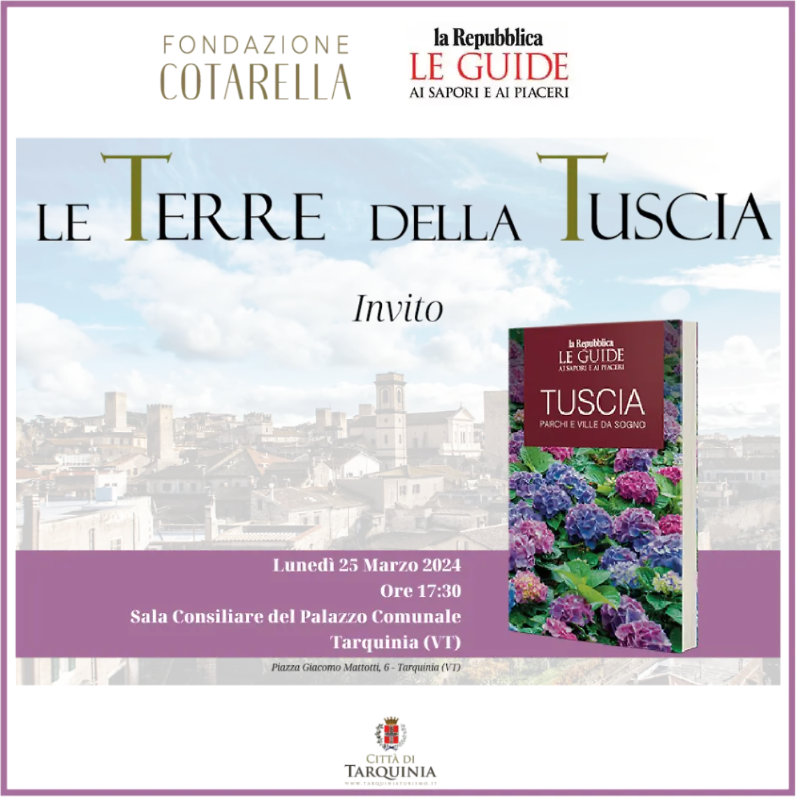 A Tarquinia la presentazione della nuova Guida ai sapori e ai piaceri di Repubblica