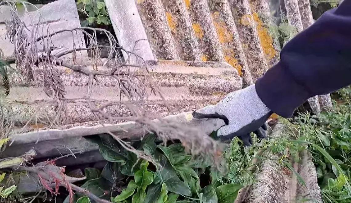 &laquo;Dodici metri quadrati di amianto abbandonato&raquo;