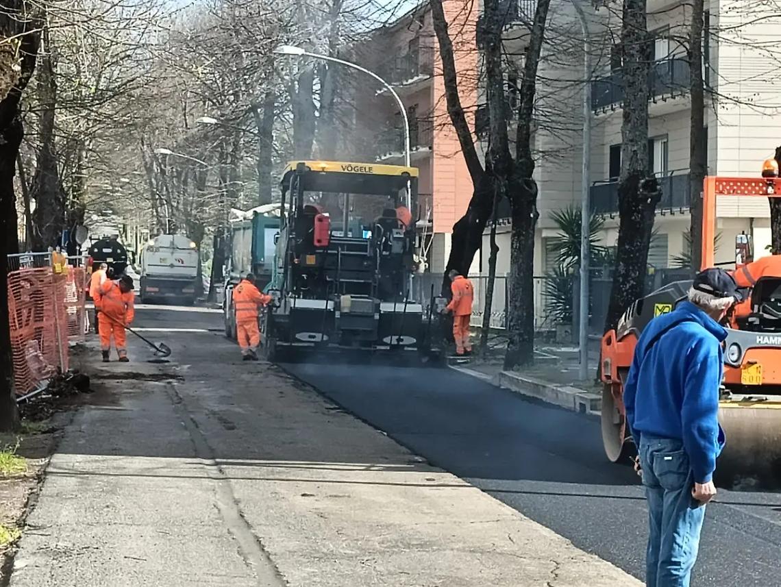 Viterbo, parte l&rsquo;asfaltatura di via Santa Maria della Grotticella