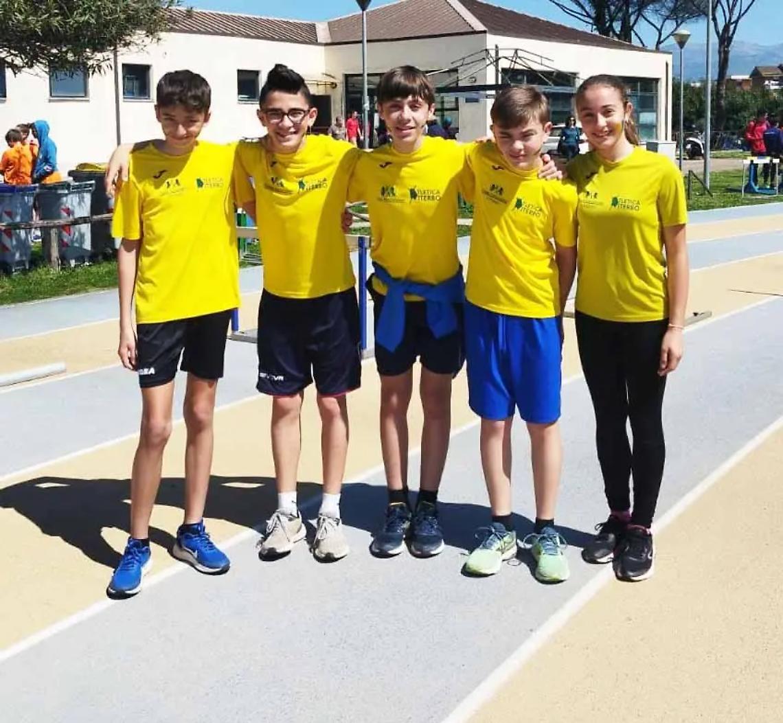I giovanissimi della Finass Assicurazione Atletica Viterbo in evidenza a Lanuvio e Latina
