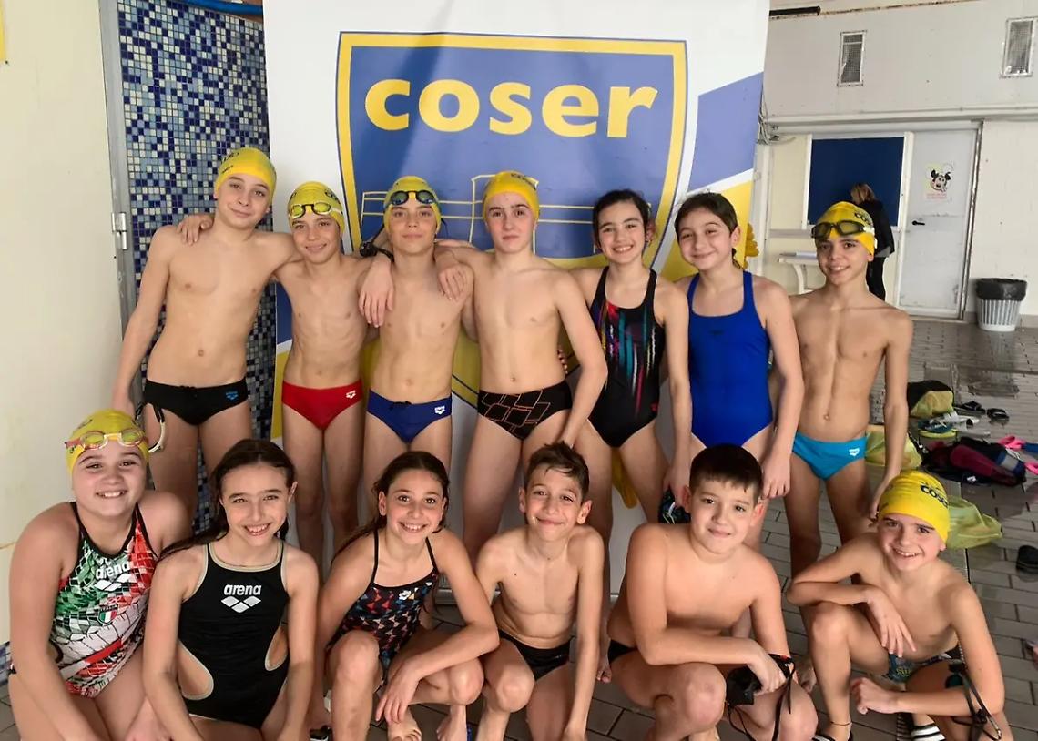I piccoli tritoni della Coser brillano alle finali regionali