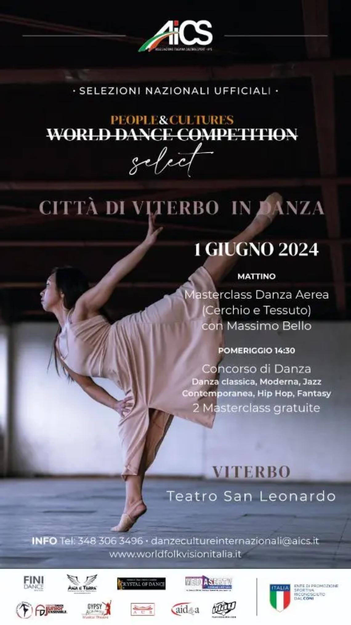 A Viterbo la tappa per le selezioni della &ldquo;World Dance Competition&rdquo;