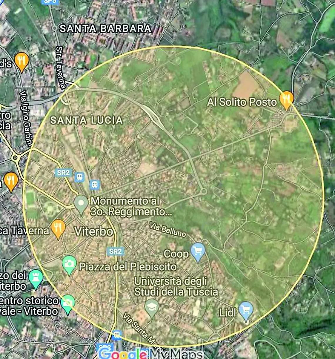 Bomba: ecco le aree fuori dalla zona rossa