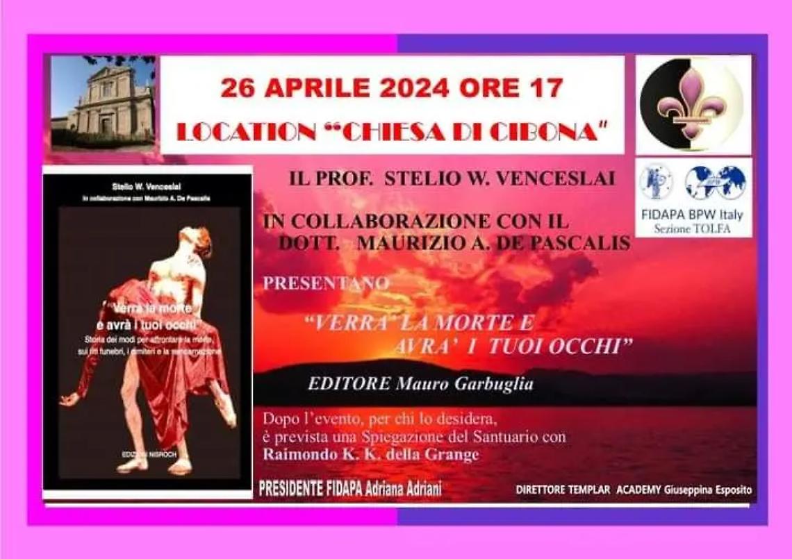 Il libro: &ldquo;Verr&agrave; la morte e avr&agrave; i tuoi occhi&rdquo;