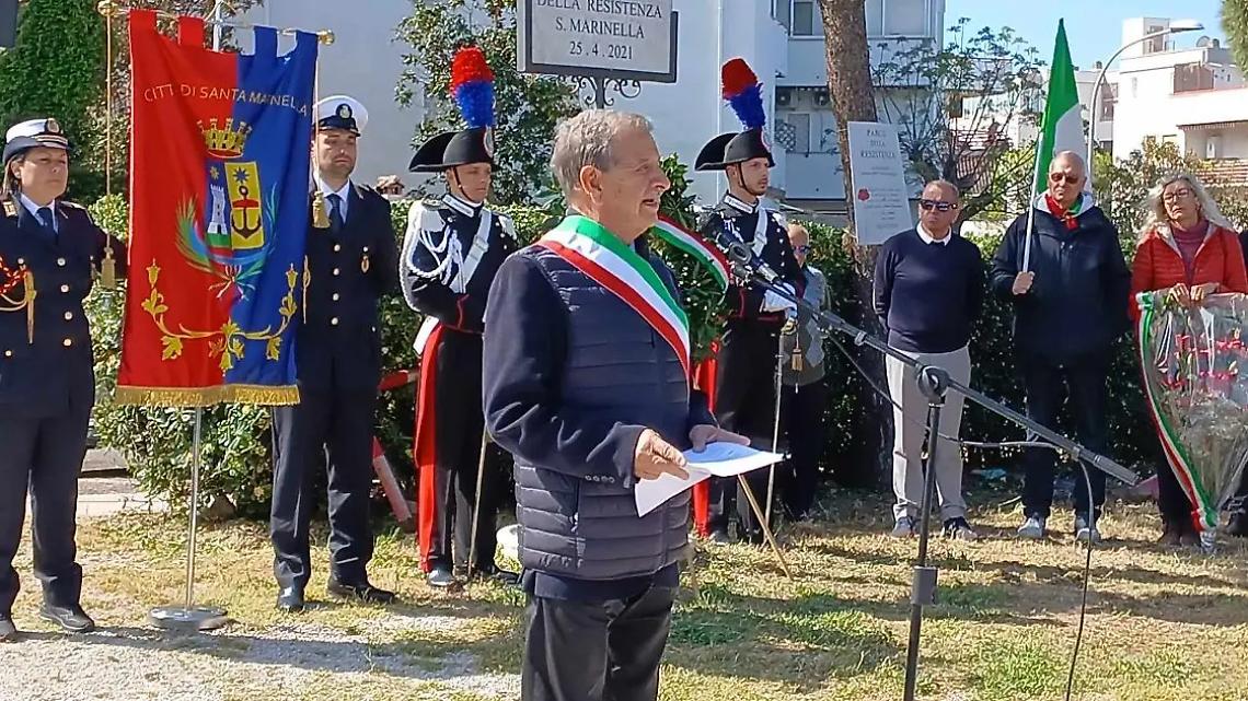 Santa Marinella, celebrato il 25 aprile al parco della Resistenza