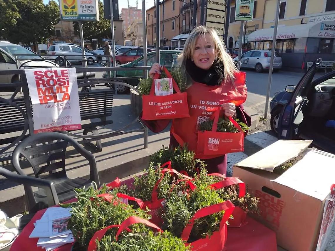 In piazza con le erbe aromatiche di Aism