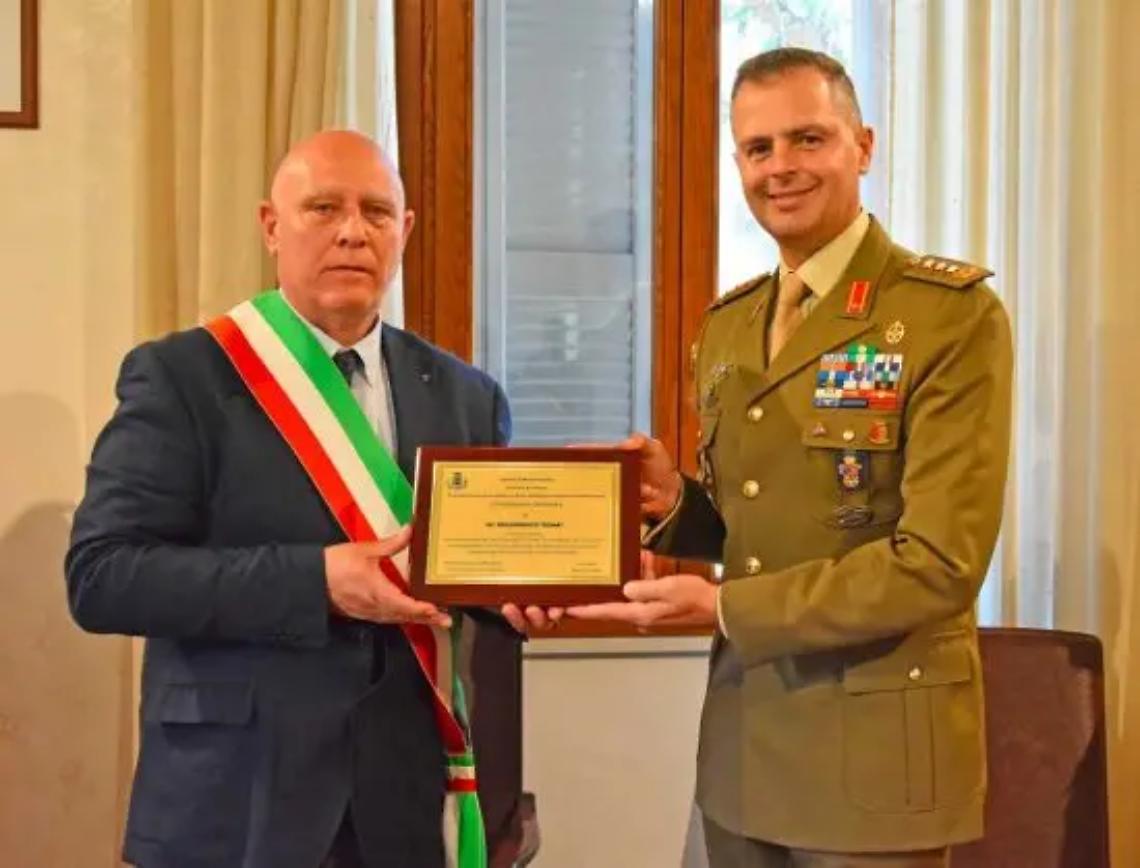 Cittadinanza onoraria al colonnello Di Domenico