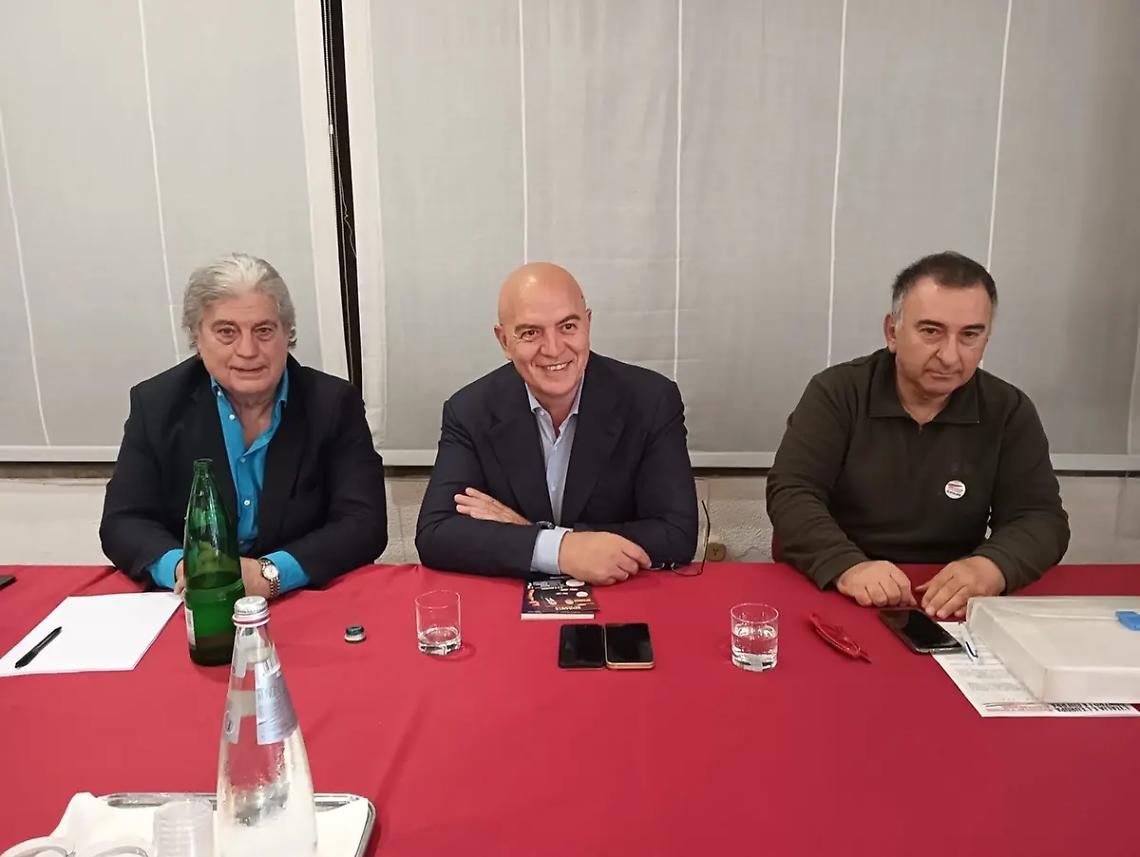 Marco Rizzo a Viterbo lancia Giovanni Masotti alle Europee
