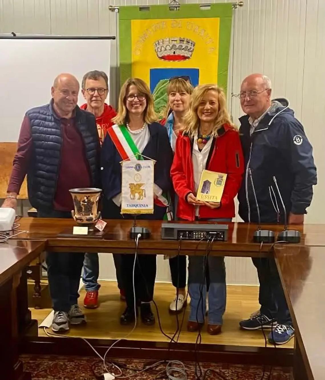 Il Lions Club di Tarquinia porta il suo saluto al Comune di Ussita
