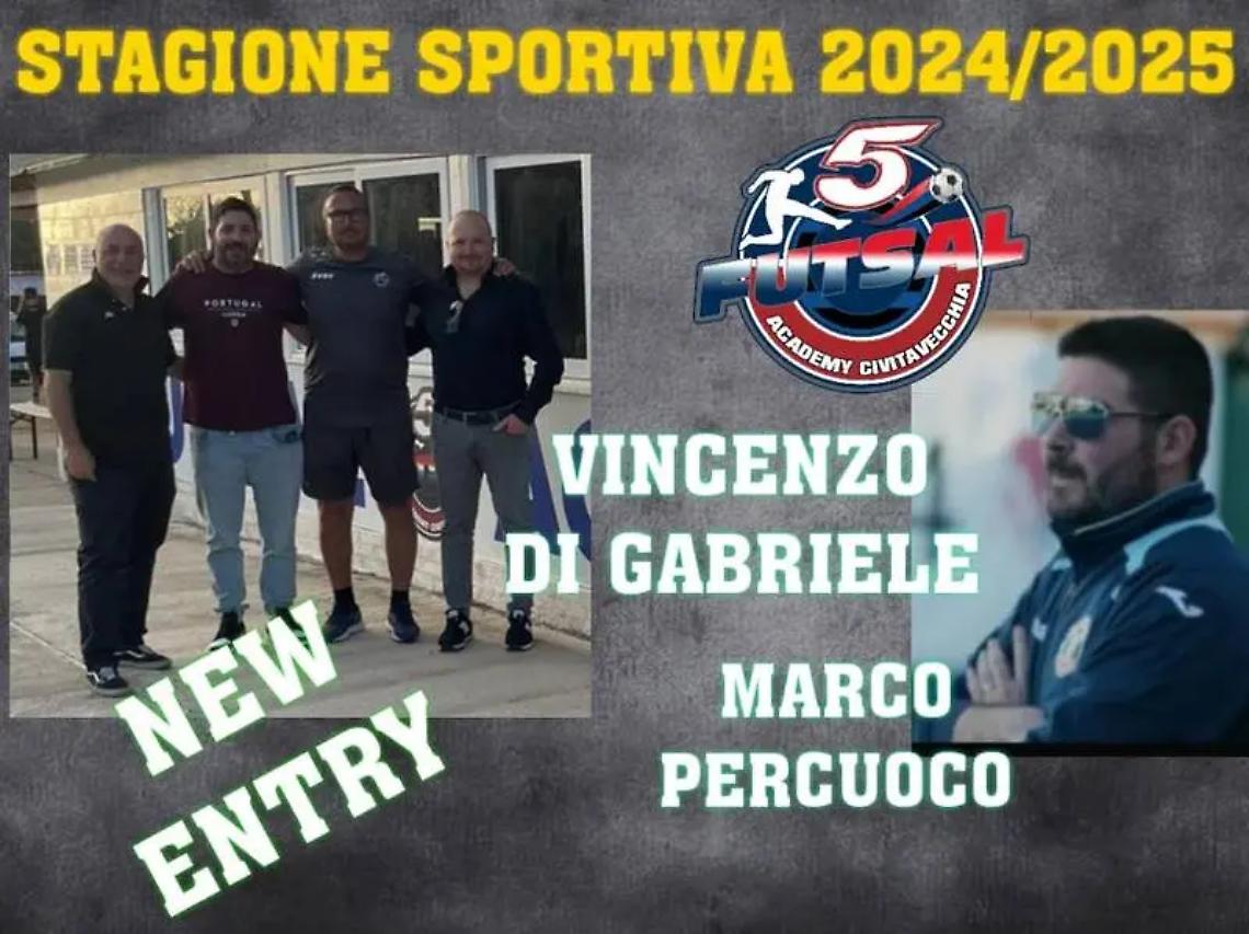 Vincenzo Di Gabriele &egrave; il nuovo allenatore della Futsal Academy