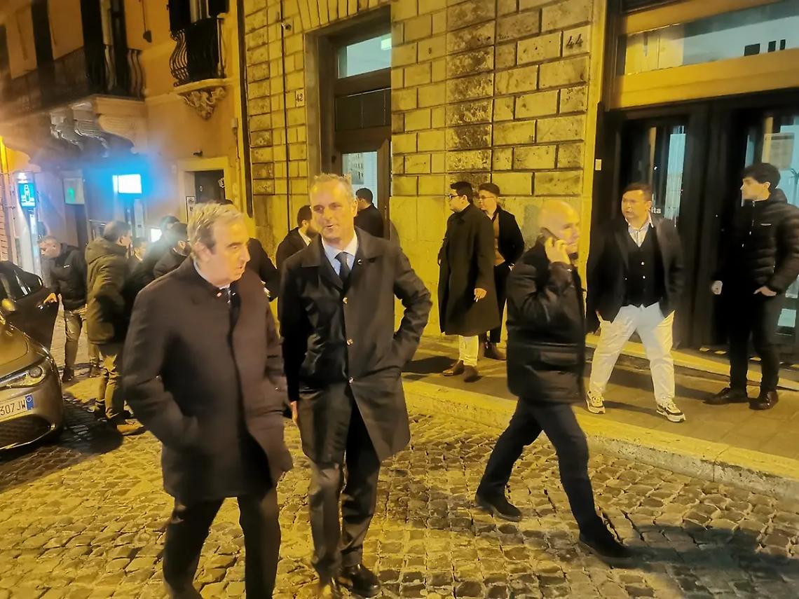 Maurizio Gasparri oggi a Tarquinia nella localit&agrave; di Marina Velca