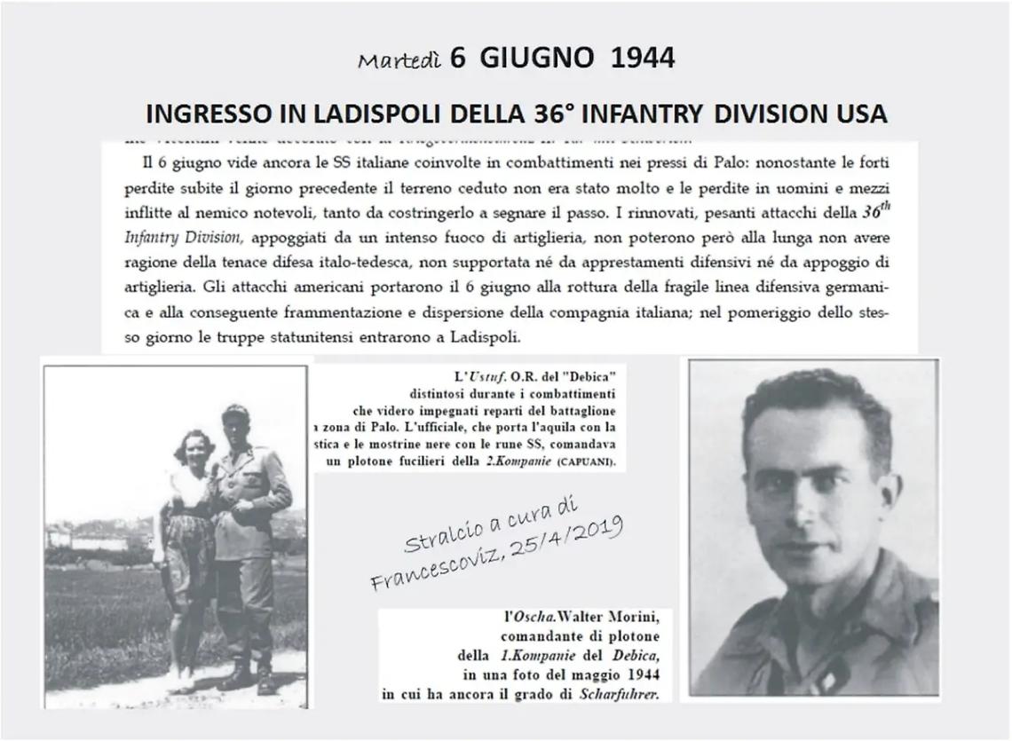 &laquo;Sei giugno &rsquo;44: gli Alleati arrivano a Ladispoli&raquo;