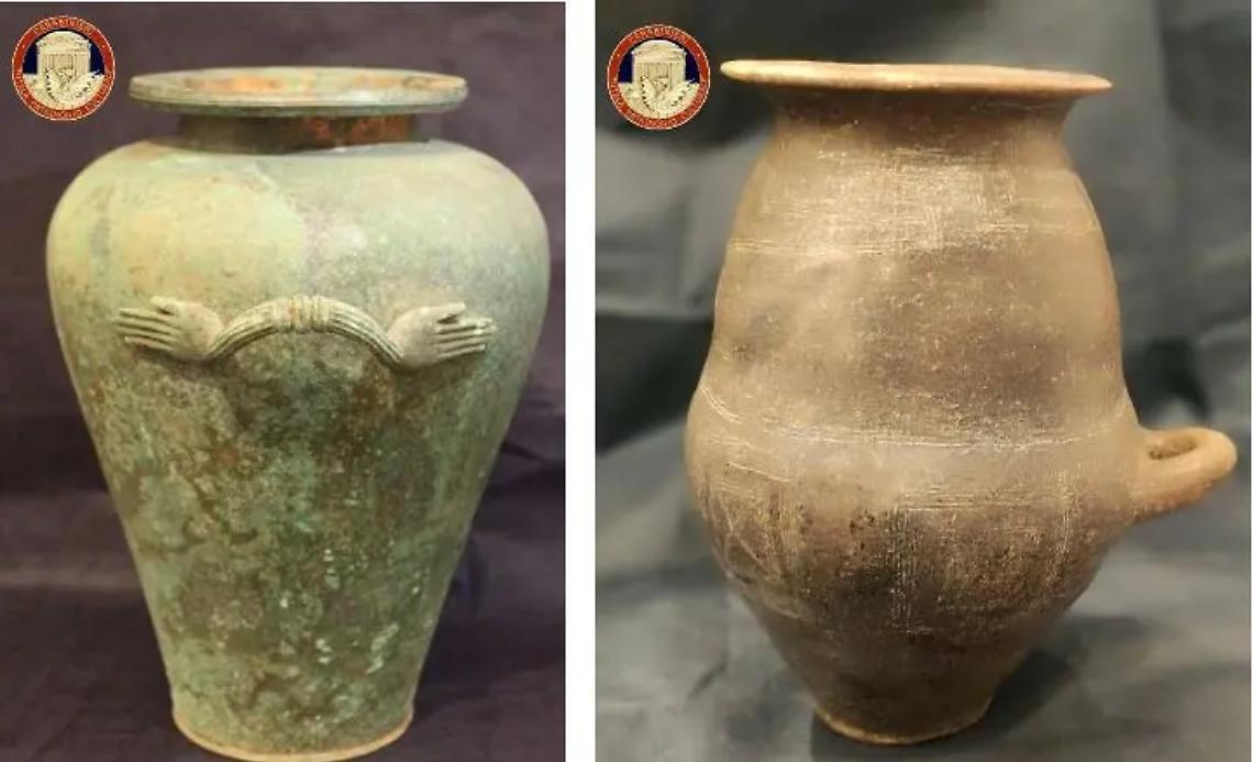 Sequestrati e consegnati al Museo nazionale di Tarquinia sette reperti archeologici di origine etrusca