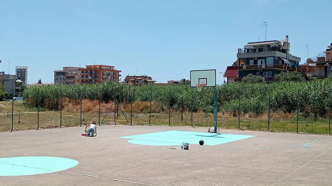 Nuovo look per i campi di basket grazie a &ldquo;Lul&ugrave;&rdquo;