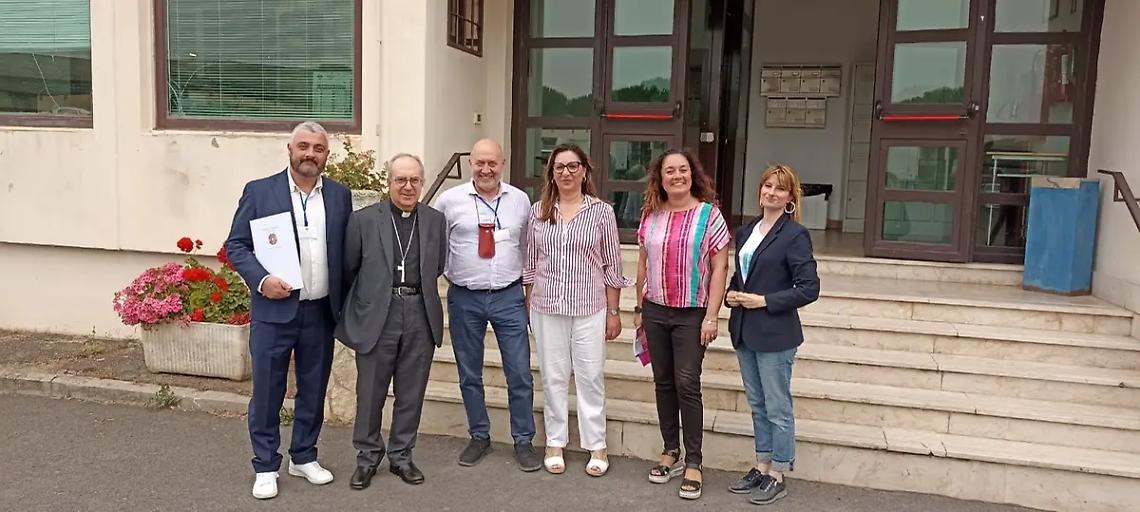 Il vescovo Ruzza e il garante Anastasia in visita alla Casa Circondariale