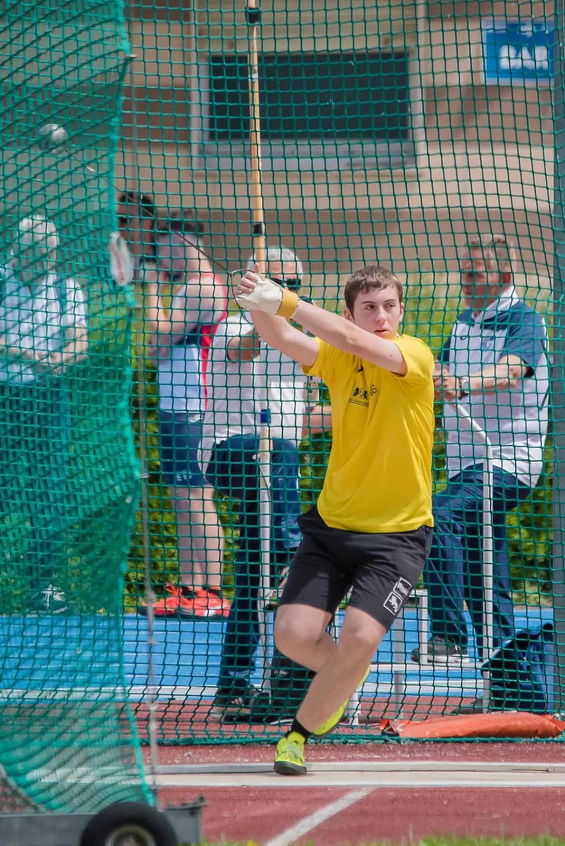 Finass Atletica Viterbo, ancora un record personale per il cadetto Riccardo Cianchelli ad Ancona nel lancio del martello