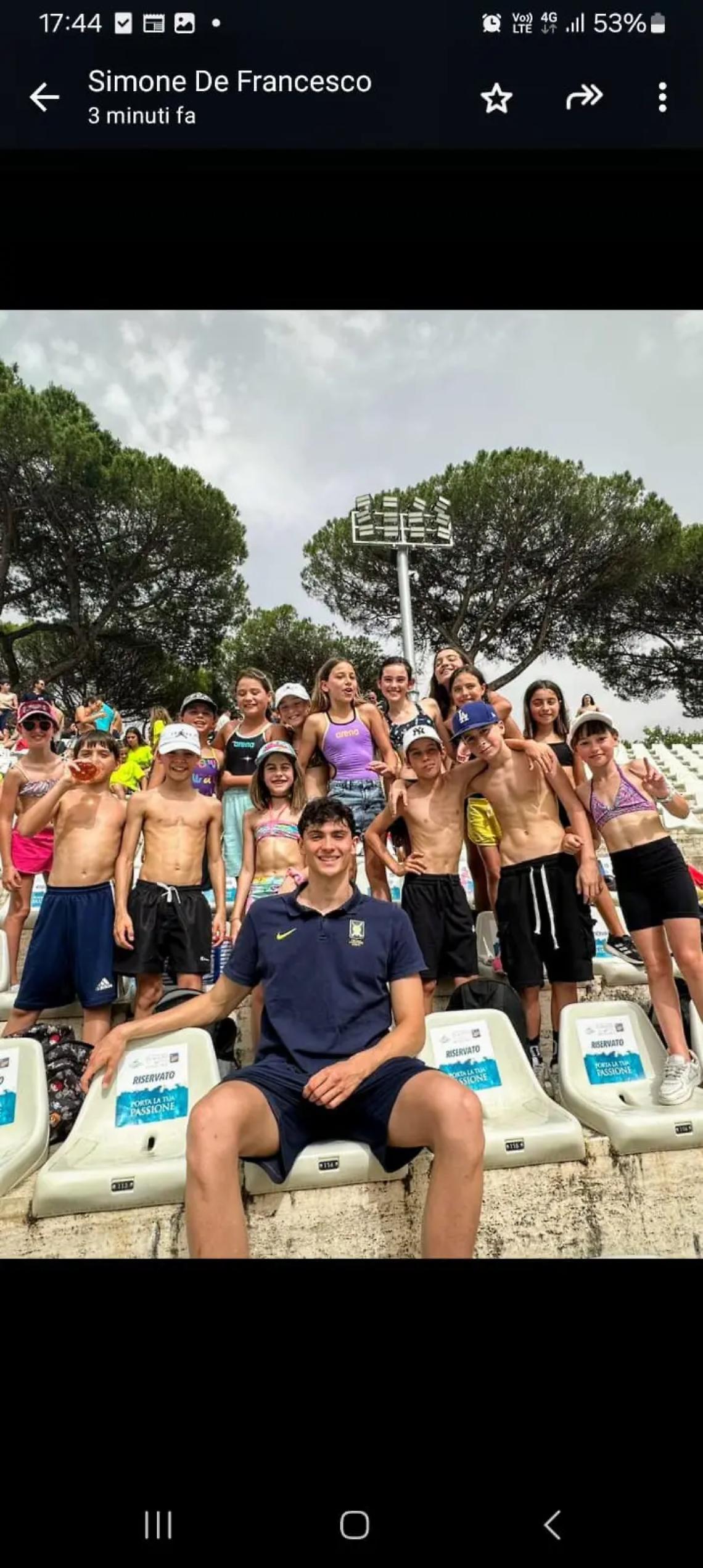 Settecolli, Asia Ricci seconda nella finale C dei 200 dorso