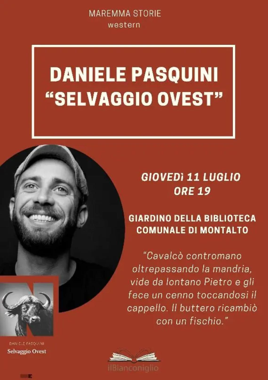 Appuntamento della rassegna "Maremma Storie" con Daniele Pasquini