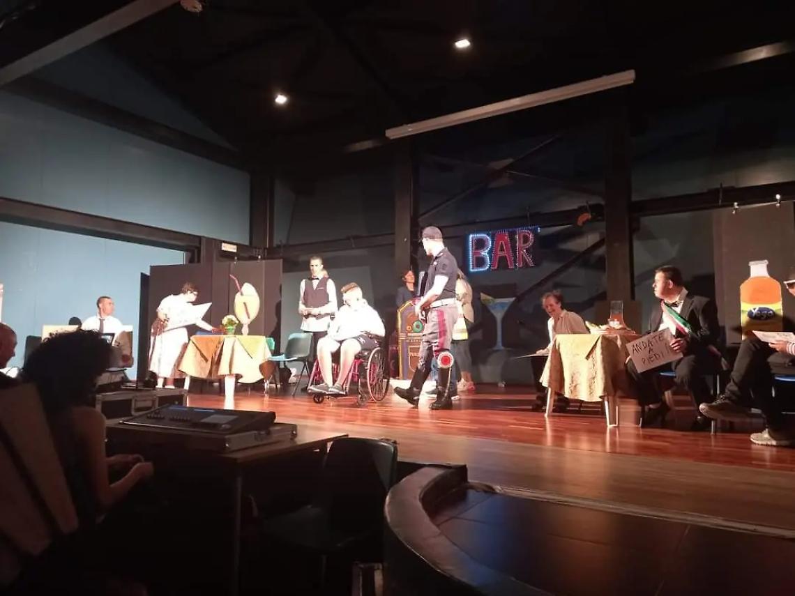 In piazza Rossellini in scena &ldquo;La partita&rdquo;, disabili attori pronti per una nuova esibizione