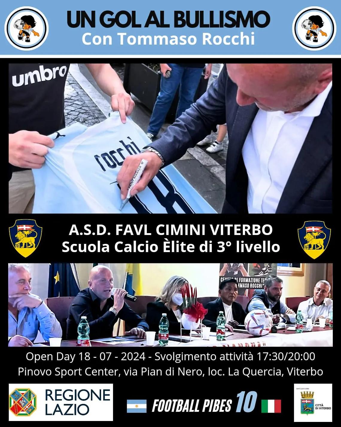 Domani al Pinovo Sporting Center la manifestazione &ldquo;Un gol al bullismo&rdquo;