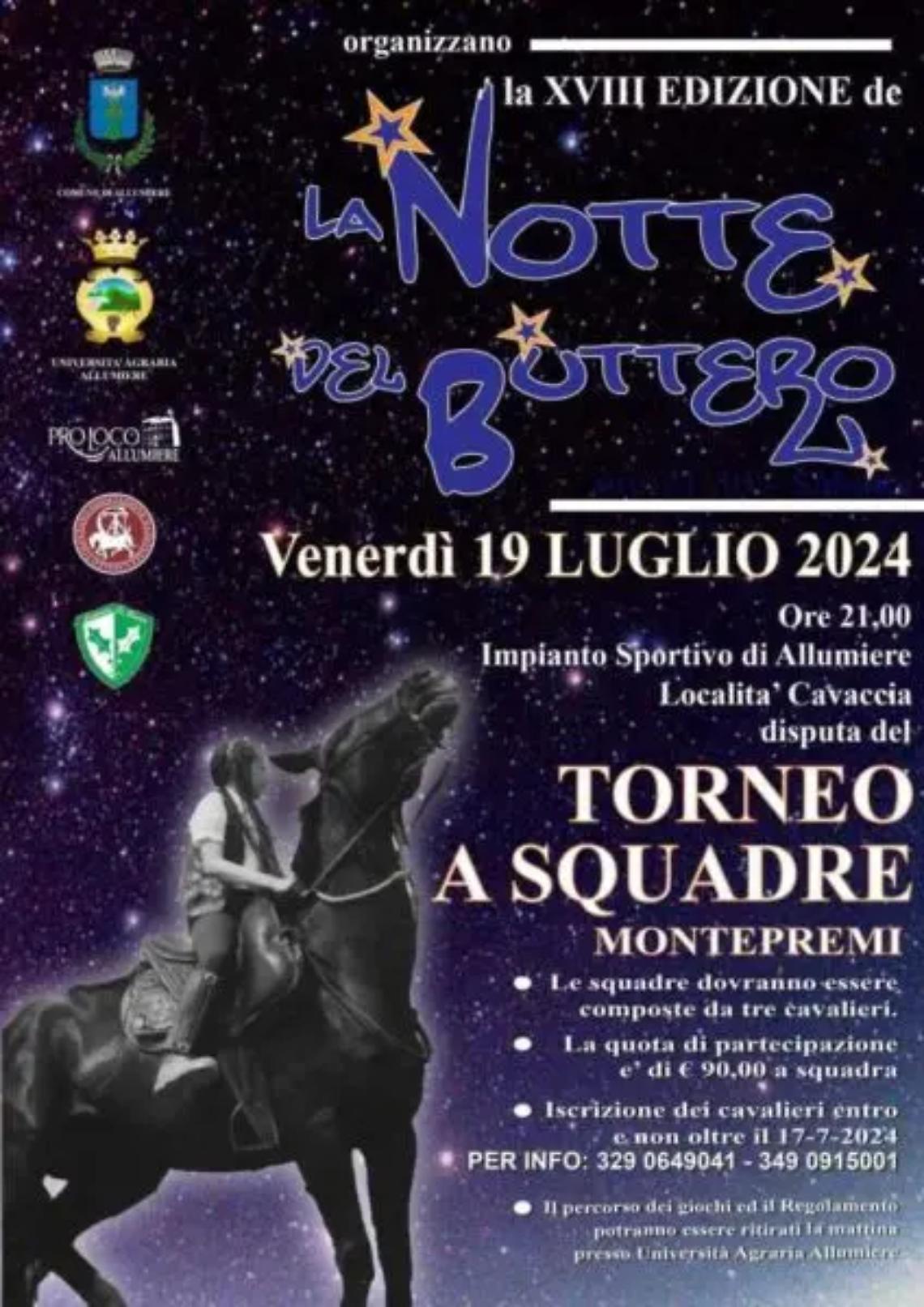 Prende vita &ldquo;la notte del buttero&rdquo;
