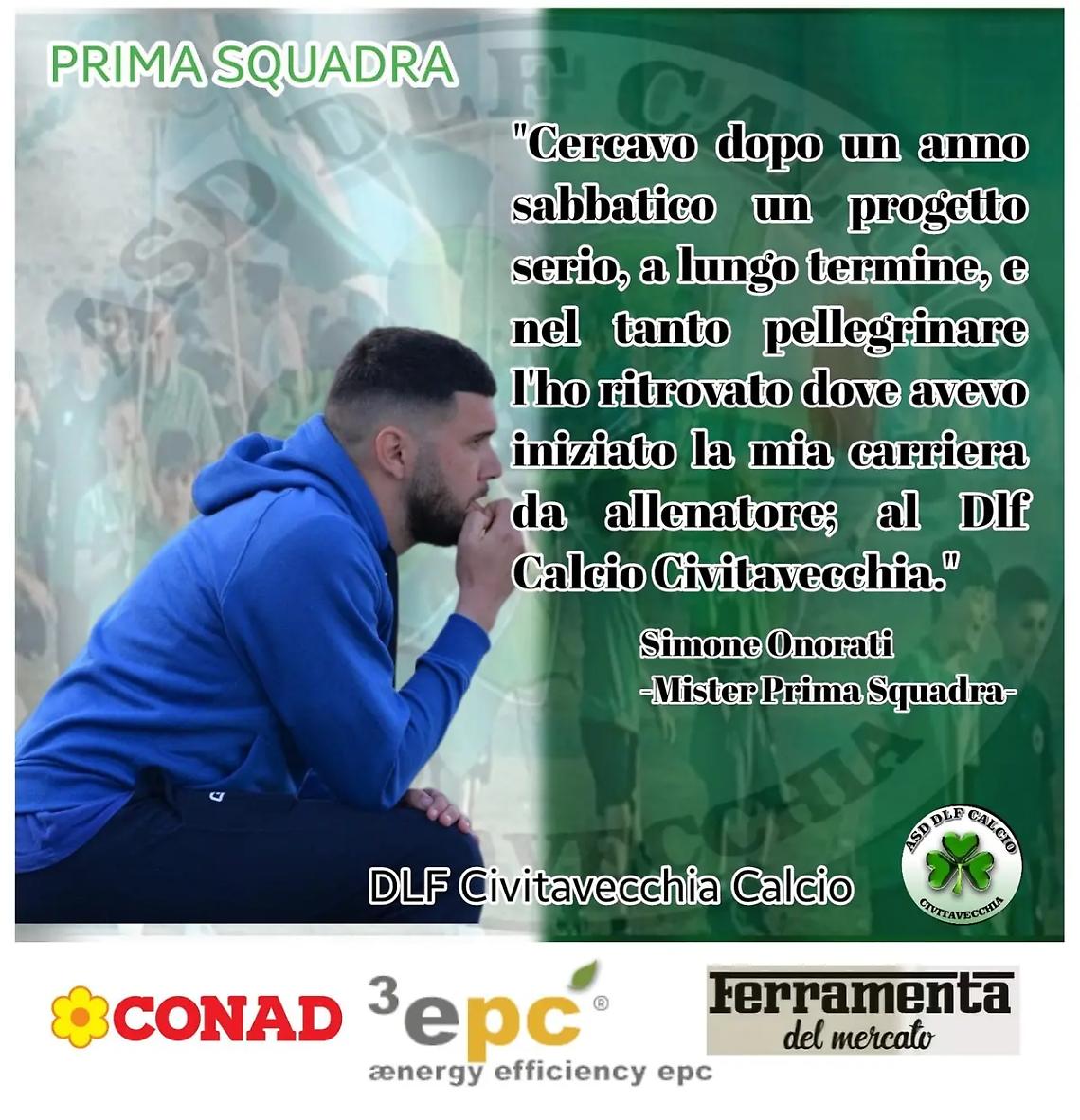 Dlf, prima squadra a mister Simone Onorati