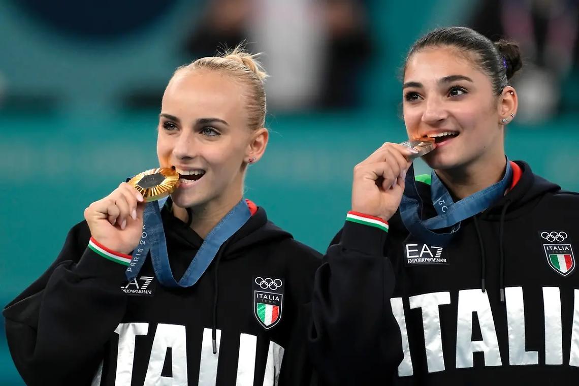 D&rsquo;Amato oro e Esposito bronzo alla trave: podio storico per l&rsquo;Italia