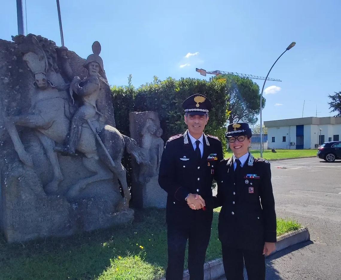 Il maggiore Palmina Lavecchia lascia la compagnia di Civita Castellana