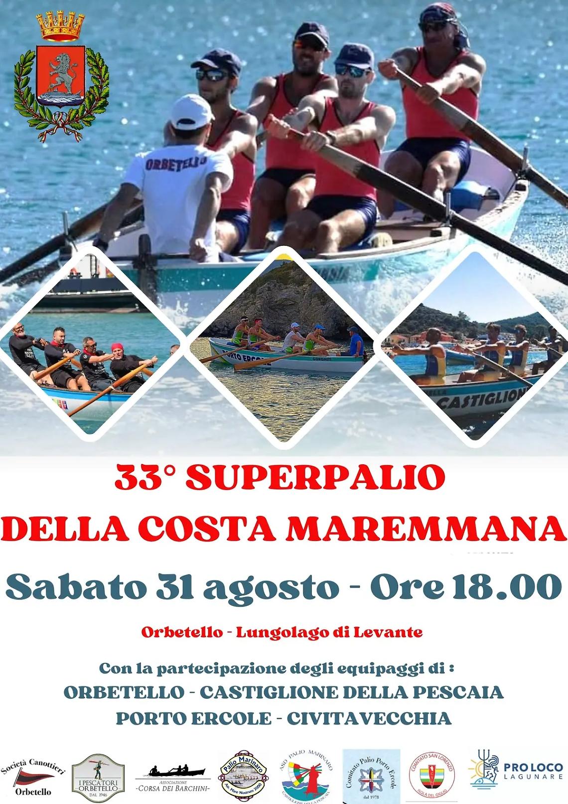Civitavecchia al 33&deg; Superpalio della Costa Maremmana