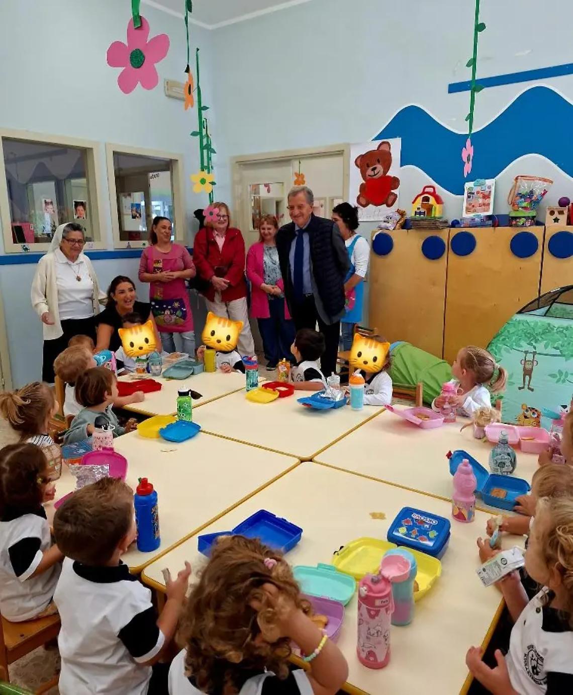 Tidei ieri in visita all&rsquo;Istituto Santa Maria del Bambino Ges&ugrave;