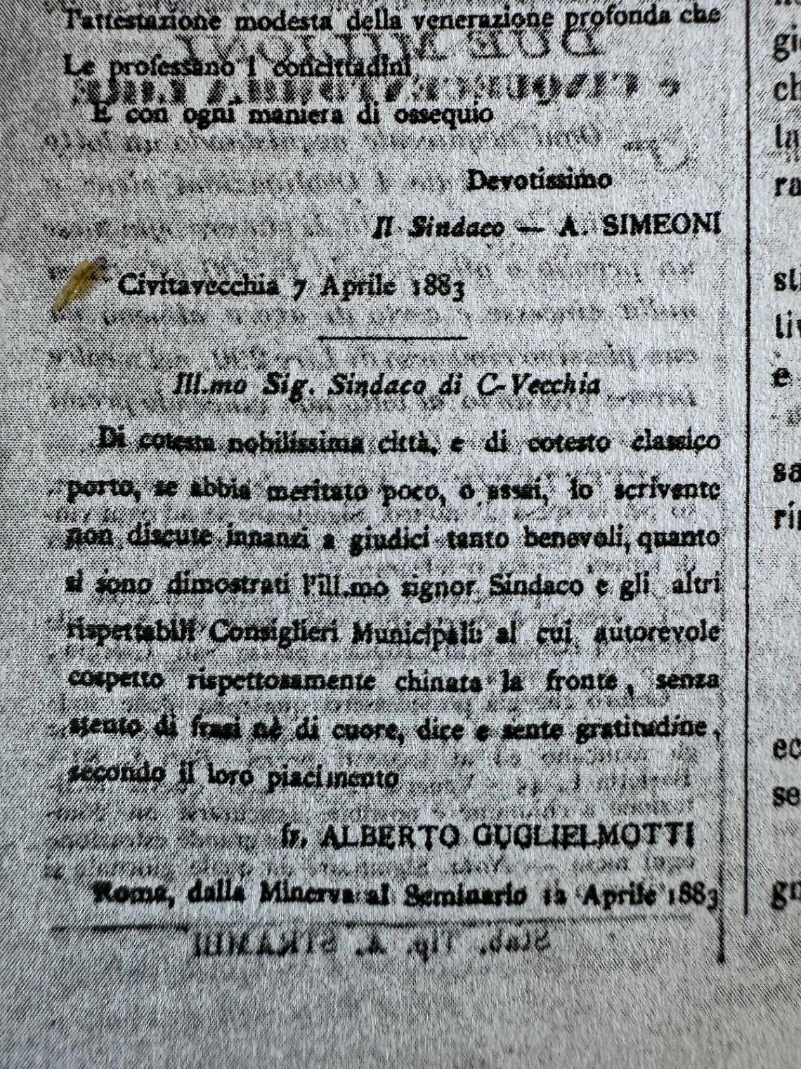 Fake history in salsa civitavecchiese