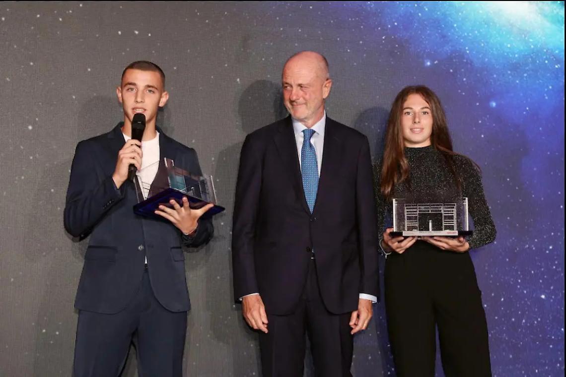 Italian Padel Awards, Matteo Sargolini premiato dal presidente Angelo Binaghi