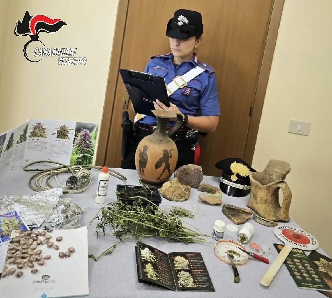 Faleria: coltiva marijuana nell&rsquo;armadio, 50enne nei guai