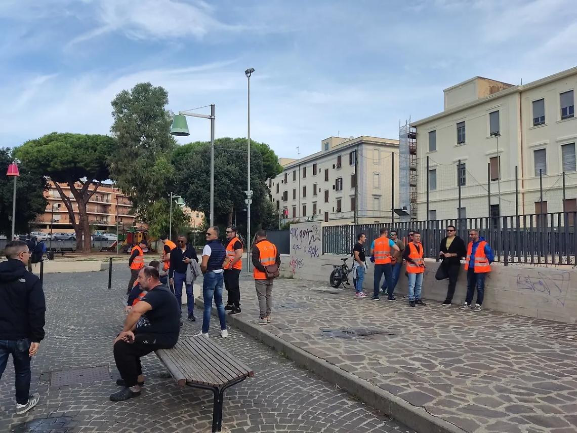 Minosse, ieri sit-in dei lavoratori al Pincio