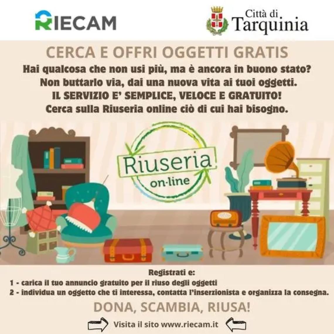 Dona, scambia e riusa: sul portale della Riecam arriva la &ldquo;Riuseria on line&rdquo;