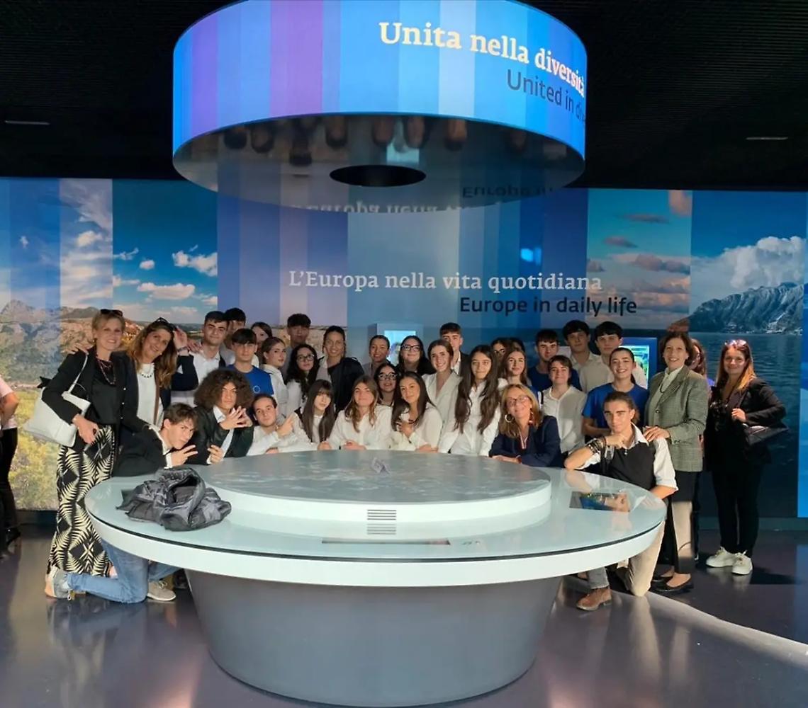 Gli studenti del Cardarelli di Tarquinia ospiti al Centro Europa Experience David Sassoli di Roma