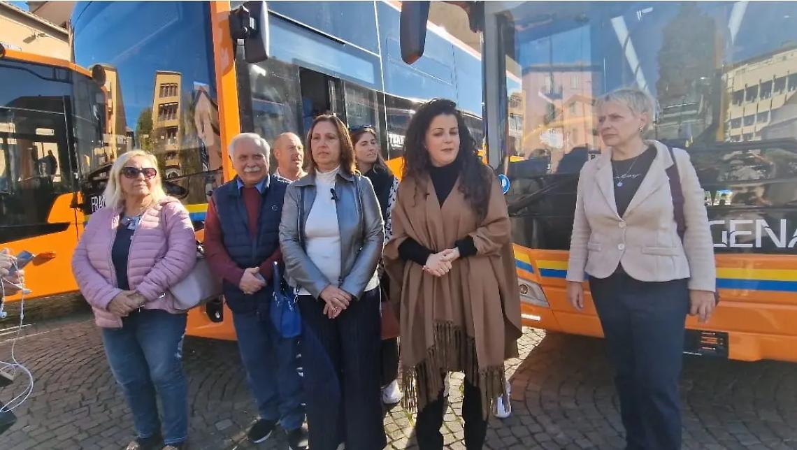 Francigena, il varo dei primi 4 nuovi autobus