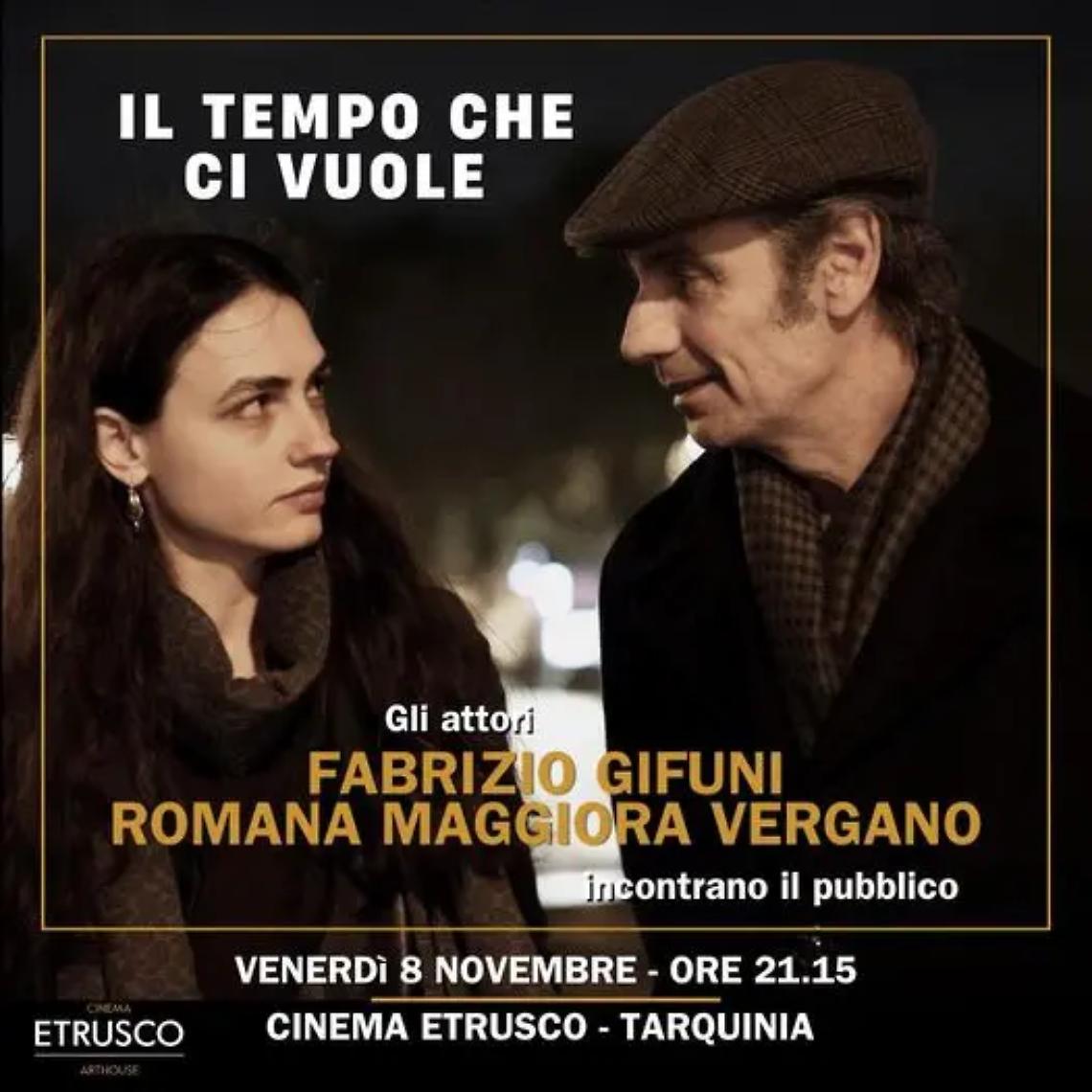 Gli attori Fabrizio Gifuni e Romana Maggiora Vergano a Tarquinia